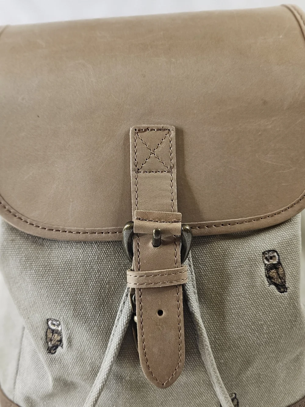 L.L. Bean beige canvas